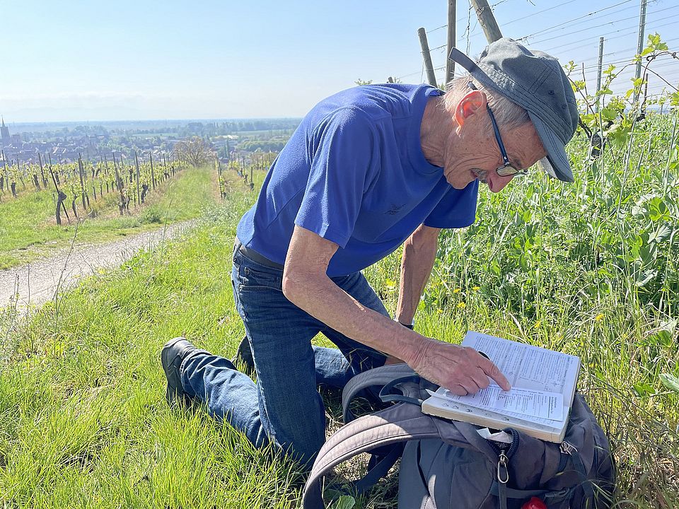 Andreas Huber in the field