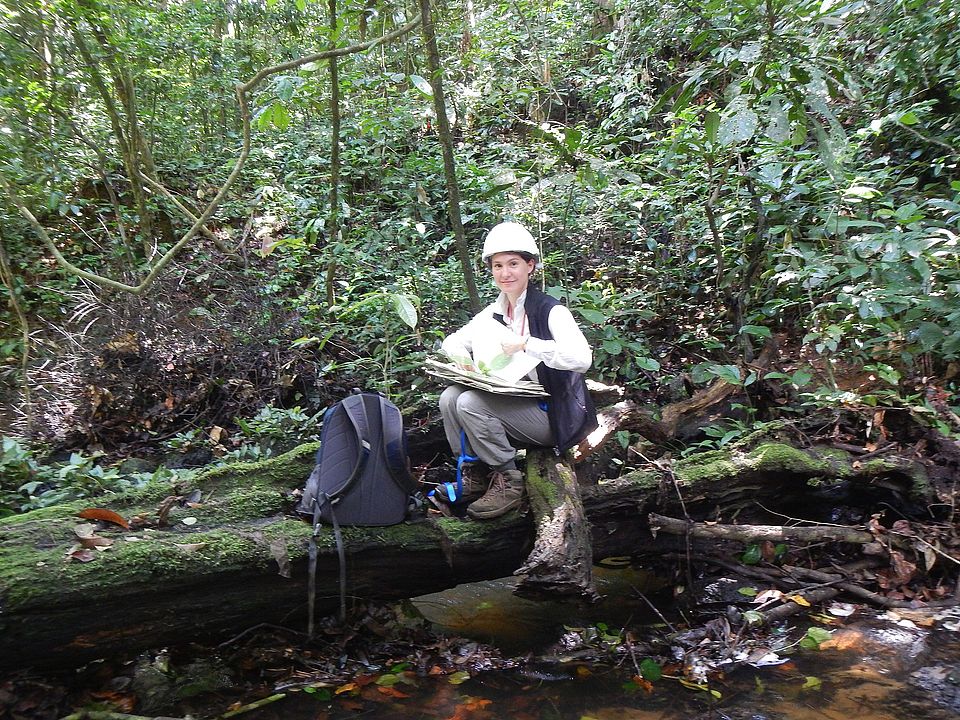 Aurélie collecting